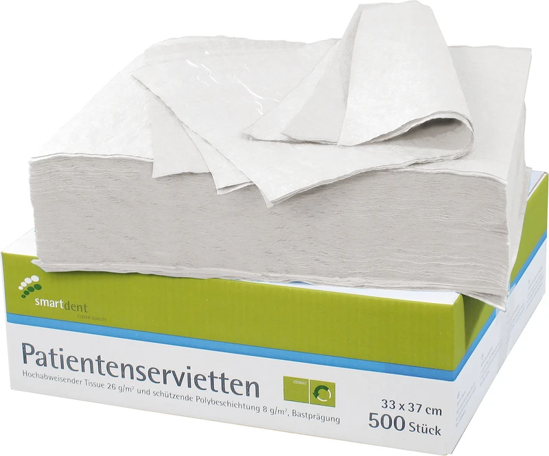 smart Patientenservietten  Packung  500 Stück weiß