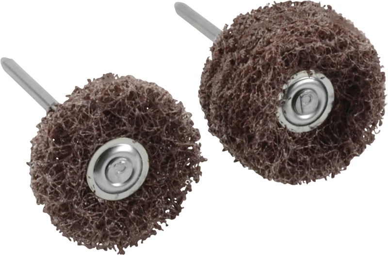 Miniaturbürsten 3M Scotch-Brite  Packung  12 Stück braun hart, HP, 1 Scheibe 3M Scotch-Brite, K: 100, Ø 25 mm