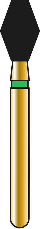 DIATECH Diamanten G811  Packung  5 Stück grün grob (C), FG, Figur 038 Palatinal, 5 mm, ISO 033