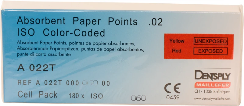 Papierspitzen steril  Packung  180 Stück ISO 060