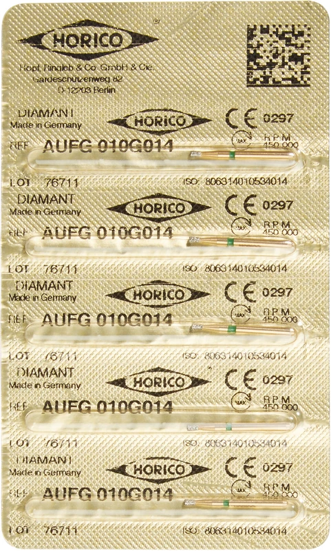 Diamant AuFG 010  Packung  5 Stück grün grob, FG, Figur 010, ISO 014