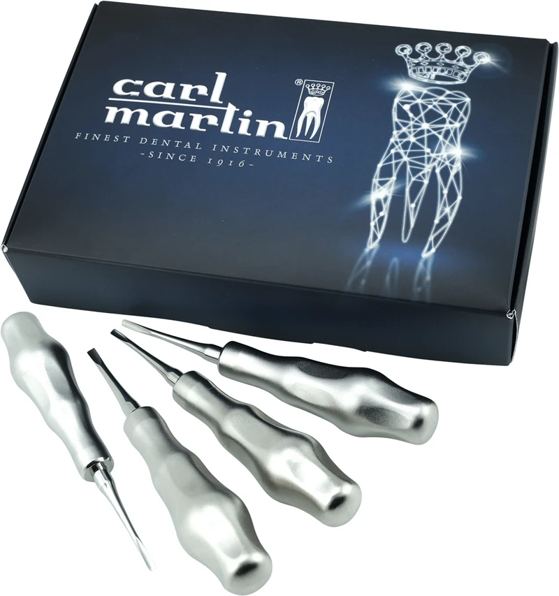 Luxationsinsinstrument LS-Passion  Set  4 Stück (2 mm, 4 mm, gebogen, 2 mm, 4 mm gerade)