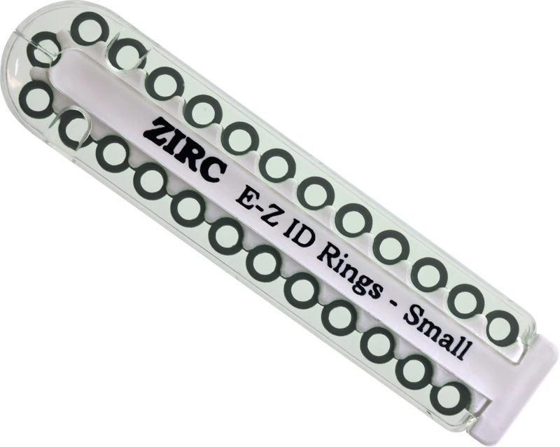 EZ-ID Markierungsringe  Packung  25 Stück grau, Ø 3 mm