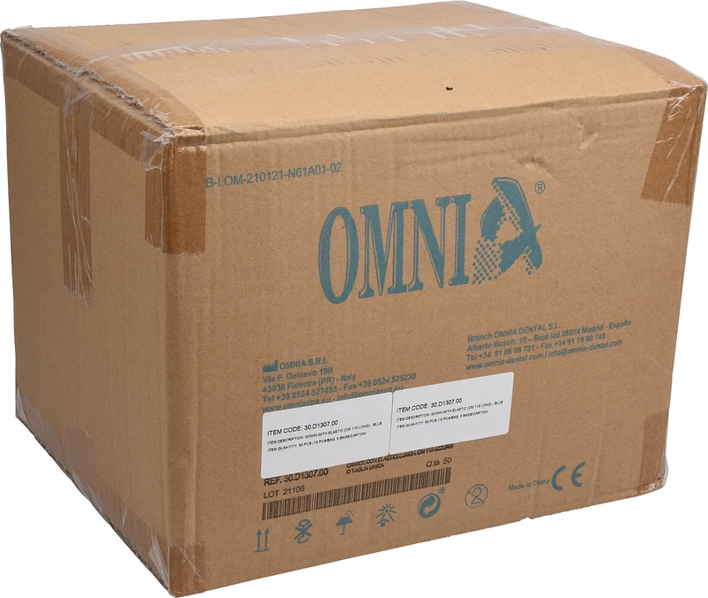 OP-Mäntel  Packung  50 Stück mit elastischem Gummizug, blau, unsteril