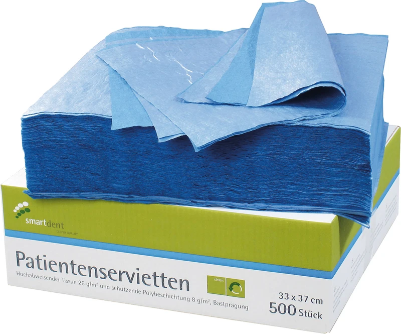 smart Patientenservietten  Packung  500 Stück blau