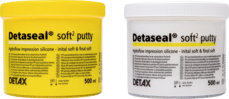 Detaseal® hydroflow soft² putty  Packung  2 x 500 ml Dose, 2 Löffel