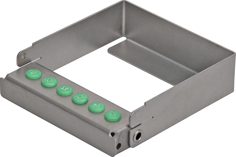 PLUG IN  Stück  für 6 Instrumente grün, 7,5 x 2 x 7 cm