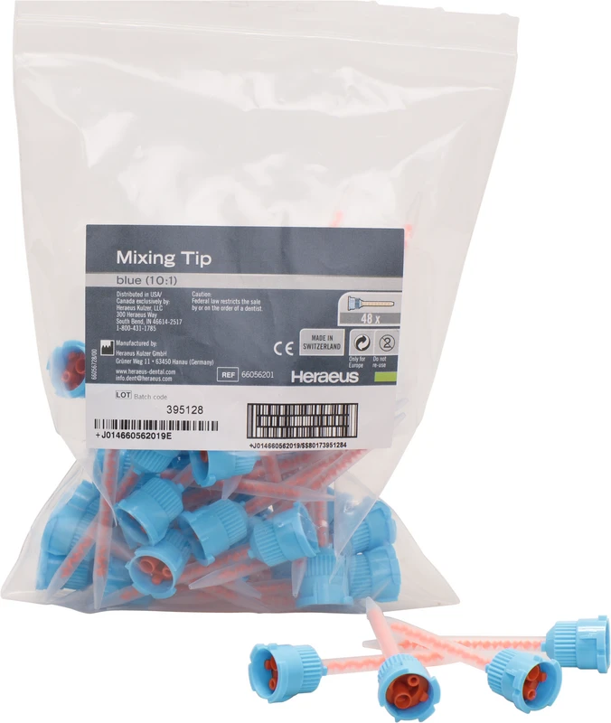 PreVision Temp Mischkanülen  Packung  48 Stück blue, 10:1