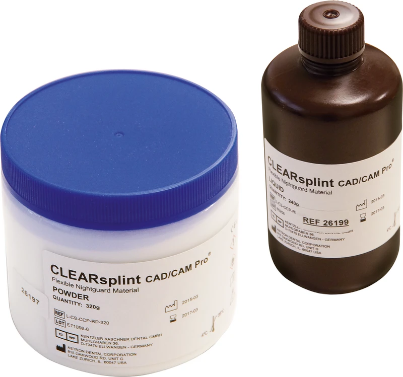 astron® Clearsplint® CAD\CAM Pro  Großpackung  320 g Pulver, 240 g Flüssigkeit