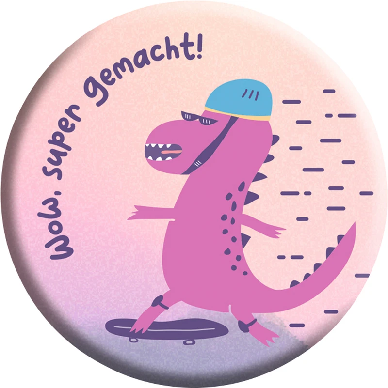 Button  Packung  20 Stück Dino