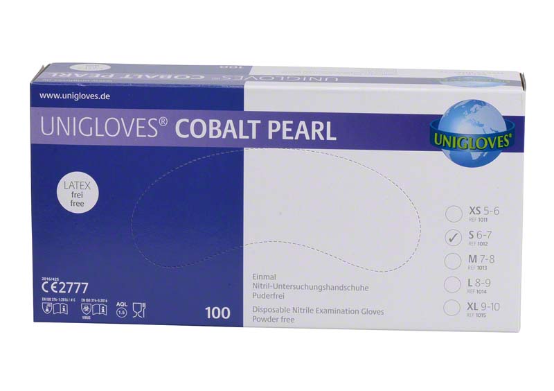 COBALT PEARL  Packung  100 Stück puderfrei, cobalt, S
