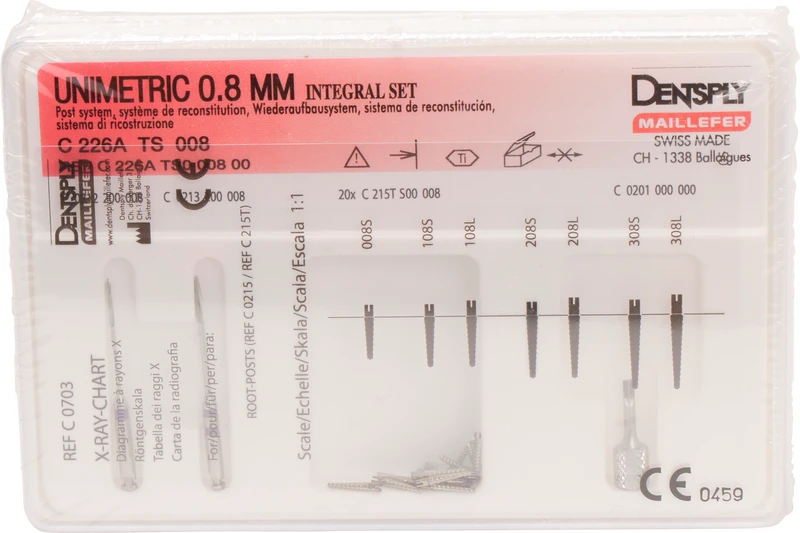 UNIMETRIC Integral  Set  20 Stück Gr. 008S