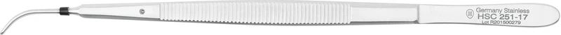 Anatomische Mikro-Pinzetten  Stück  150 mm, gebogen