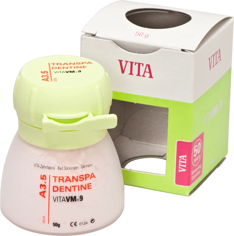 VITA VM® 9 classical A1-D4®  Dose  50 g Pulver transpa dentine A3,5