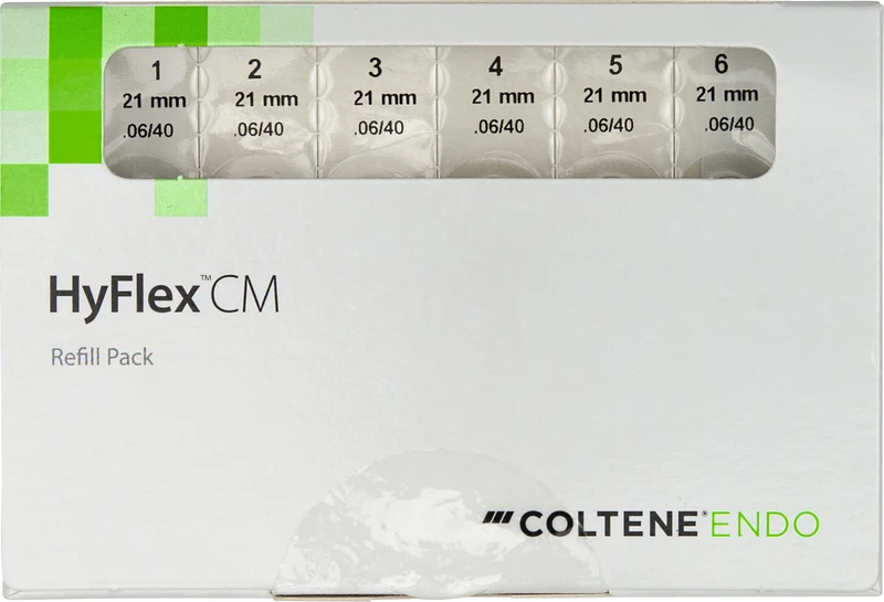 HyFlex® CM  Packung  6 Stück 21 mm, Taper.06 ISO 040