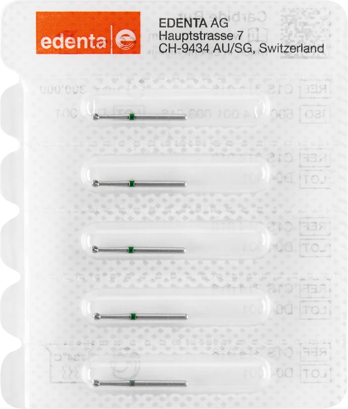HM-Bohrer C1S  Packung  5 Stück grün, FG, Figur 001, ISO 018
