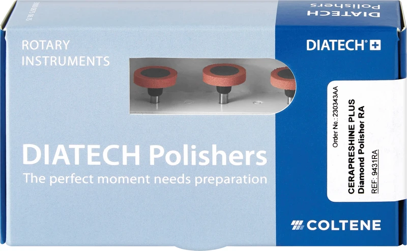 DIATECH CERAPRESHINE PLUS  Packung  5 Stück rot, RA Figur 372 Scheibe, 2 mm, ISO 110