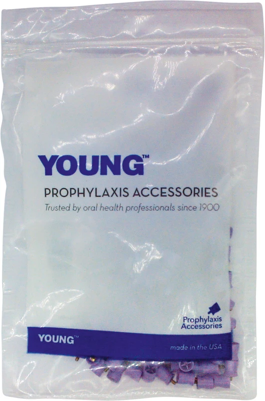 Young Prophylaxekelch Petite Web  Packung  144 Stück lila kurz, weich, Screw-Type