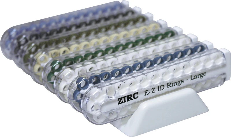 EZ-ID Markierungsringe  Sortiment  8 x 25 Stück, Pastellfarben A - I, Ø 6 mm