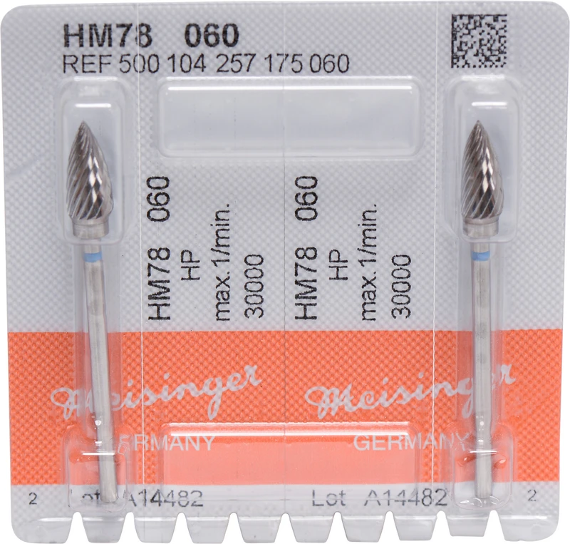 HM-Fräser S  Packung  2 Stück blau standard, HP, Figur 257, 12,7 mm, ISO 060