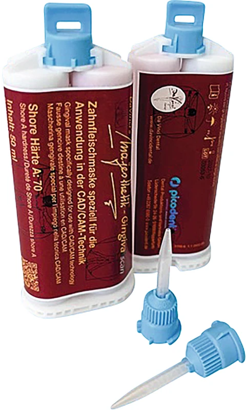 Majesthetik-Gingiva scan  Set  2 x 50 ml Doppelkartuschen, 12 Mischkanülen
