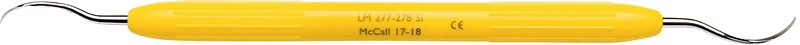 LM Universalkürette McCall  Stück  Figur 17\18, gelb, LM-ErgoNorm Griff