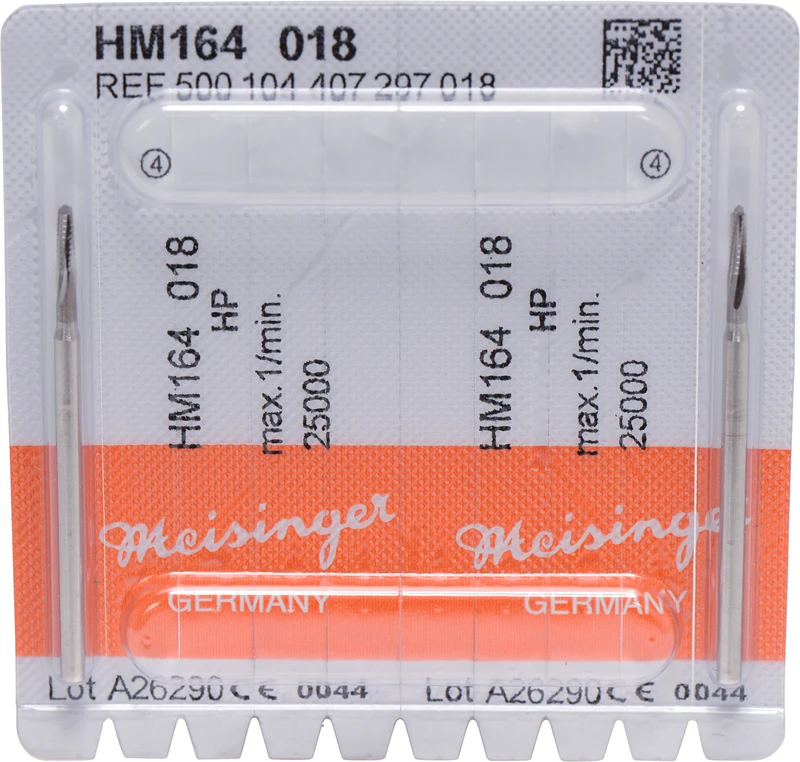 Chirurgie Fräser HM 164  Packung  2 Stück HP, Figur 407, 6 mm, ISO 018