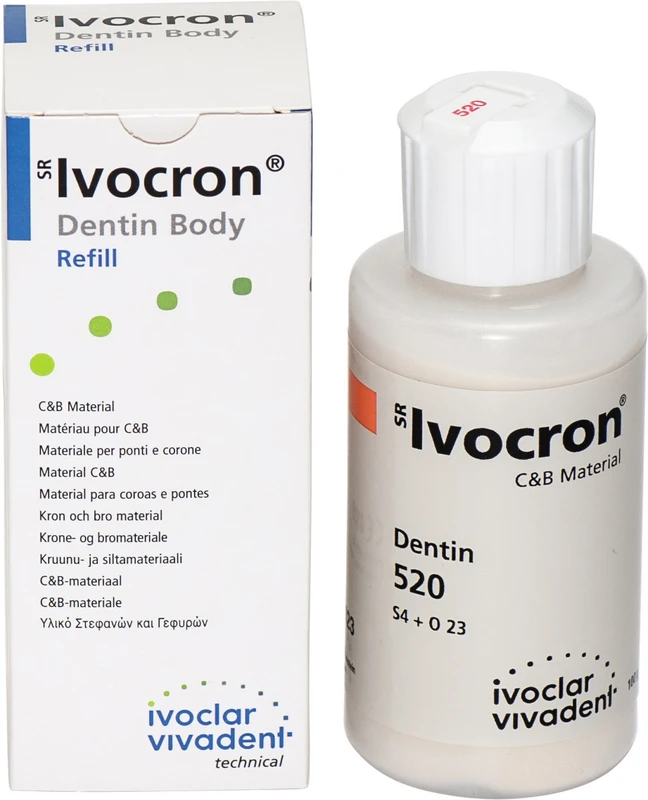 SR Ivocron®  Flasche  100 g Pulver dentin 520\4C