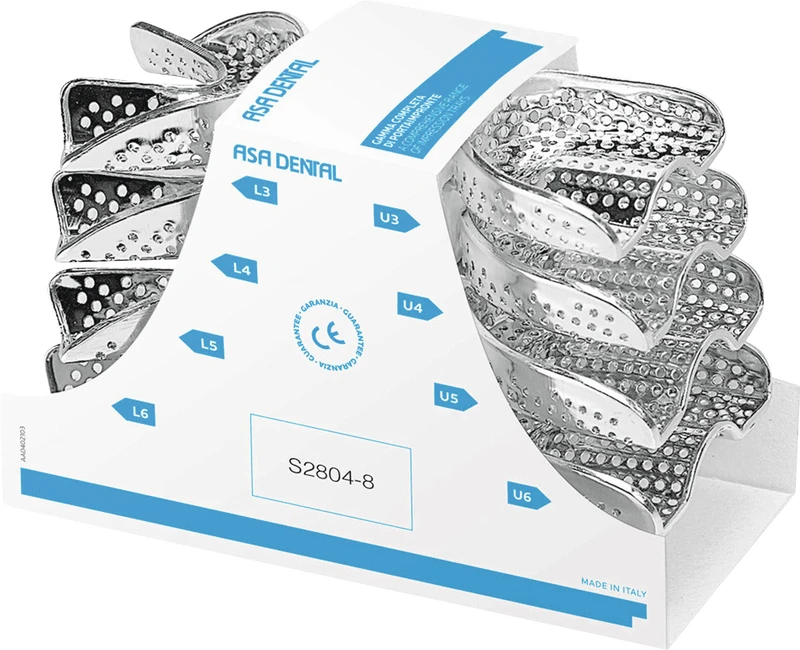 PERMA-LOCK Abformlöffel  Set  8 Stück OK + UK perforiert