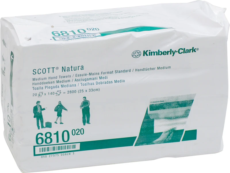 SCOTT® Handtücher  Karton  2.800 Tücher 25 x 33 cm, C-Falz, Natura