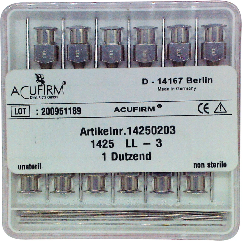 Spülkanülen  Packung  12 Stück gerade, länge 35 mm, Ø 1,8 mm