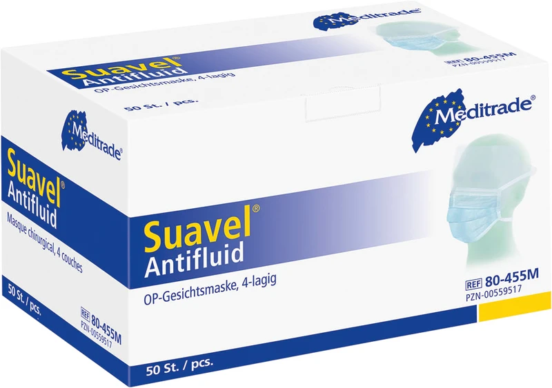 Suavel® Antifluid  Box  50 Stück blau, mit Band