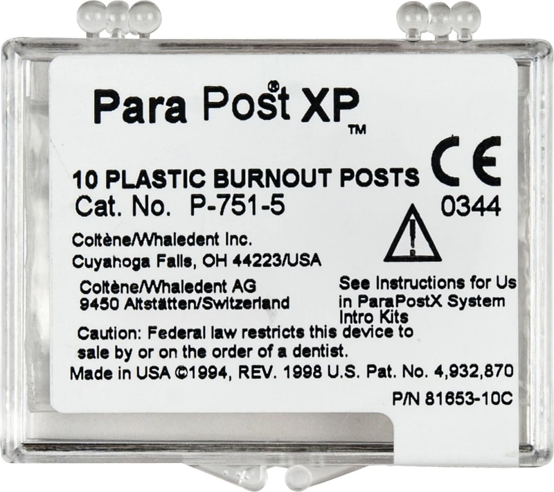 ParaPost® XP Ausbrennstifte  Nachfüllpackung  10 Stück Ø 1,25 mm
