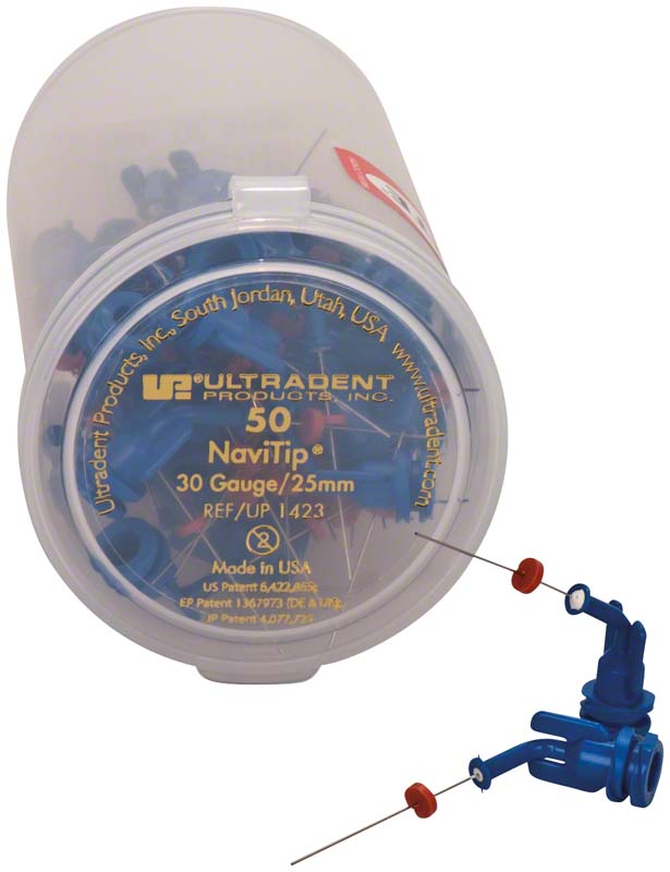 NaviTip-Tips  Packung  50 Stück blau, Länge 25 mm, Ø 0,3 mm, 30ga