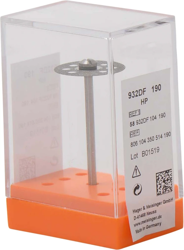 Diamantscheiben 932D  Stück  rot fein, HP, Figur 350, 0,25 mm, ISO 190