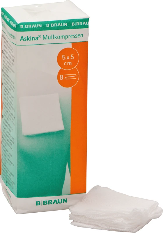 Askina® Mullkompressen  Packung  100 Stück 5 x 5 cm