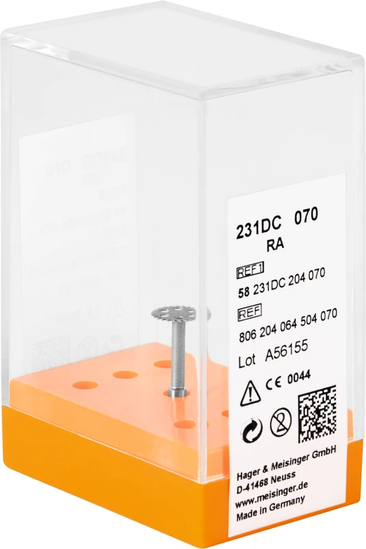 Diamantscheiben 231D  Stück  gelb extra fein, RA, Figur 064, 0,3 mm, ISO 070