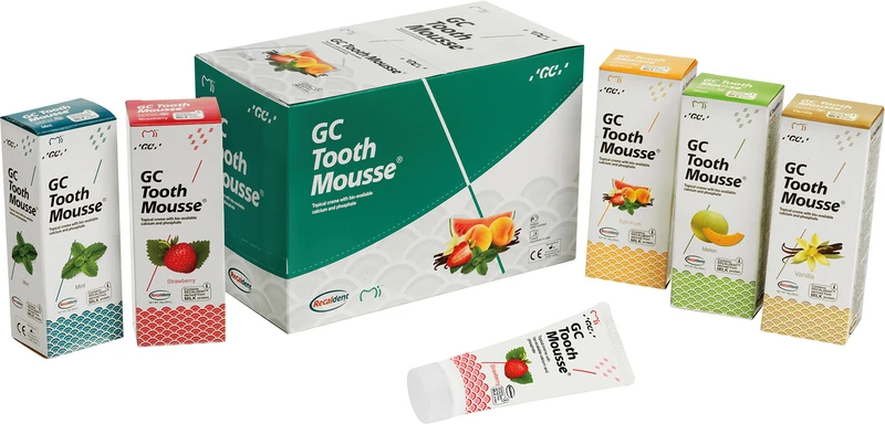 GC Tooth Mousse  Packung  10 x 40 g sortiert