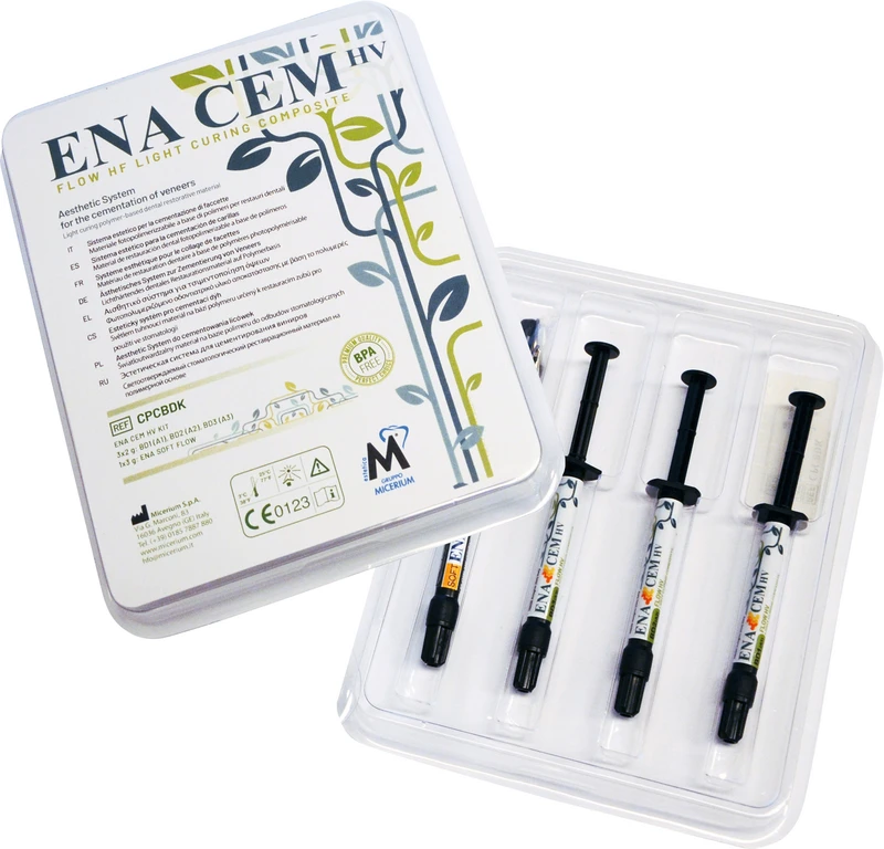 EnaCem Bio HV   Kit  3 x 2 g Spritze Komposit dentin (BD1, BD2, BD3), 1 Spritze Ena Soft Flow