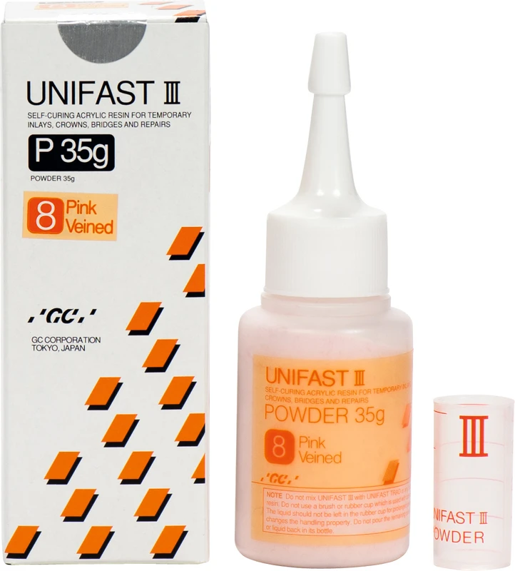 GC UNIFAST III  Nachfüllpackung  35 g Pulver N°8 pink veined