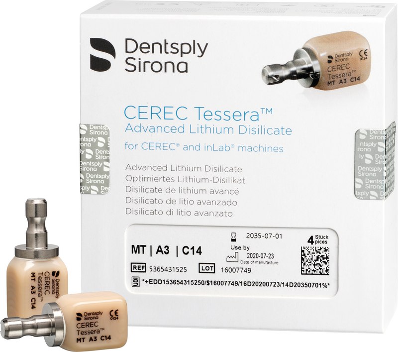 CEREC Tessera  Nachfüllpackung  4 Stück Größe C14, A3 MT