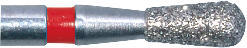 Diamanten 809  Packung  5 Stück rot fein, FG, Figur 237 Birne rund, 3,7 mm, ISO 010