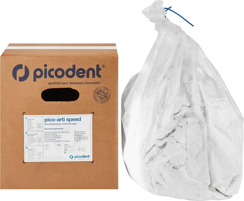 pico-arti speed  Karton  20 kg Gips weiß