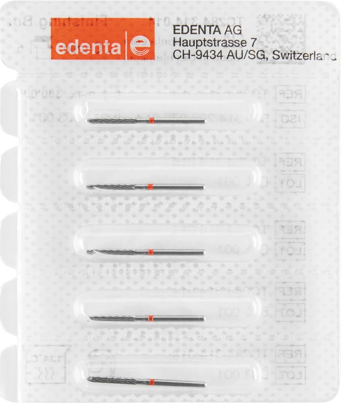 HM-Finierer TC284  Packung  5 Stück rot, 12 Schneiden, FG, Figur 290 Torpedo, 10 mm, ISO 014