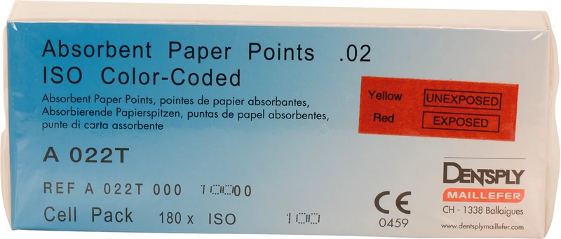 Papierspitzen steril  Packung  180 Stück ISO 100