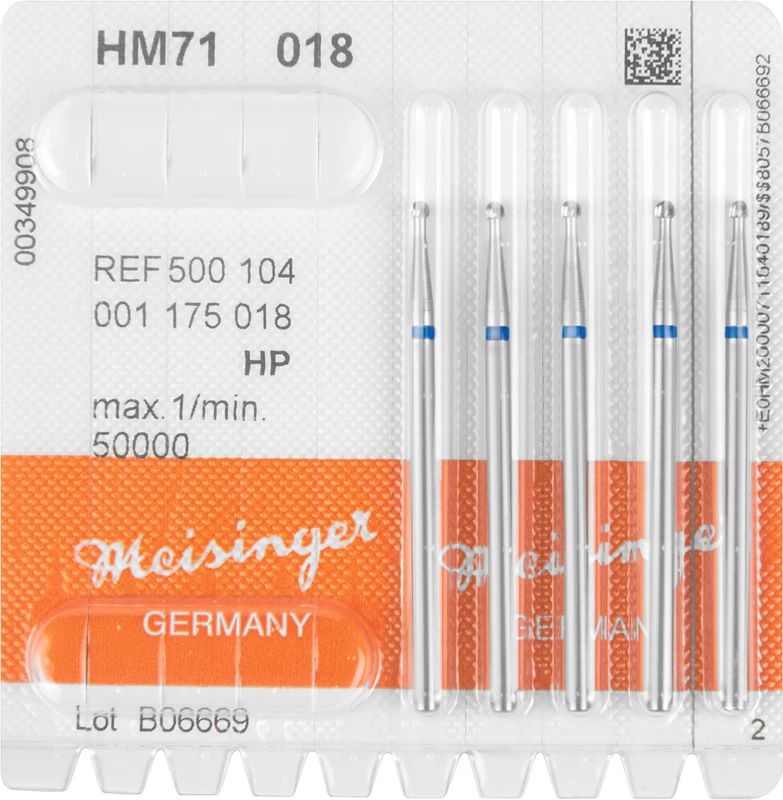 HM-Bohrer 71  Packung  5 Stück HP, Figur 001, ISO 018