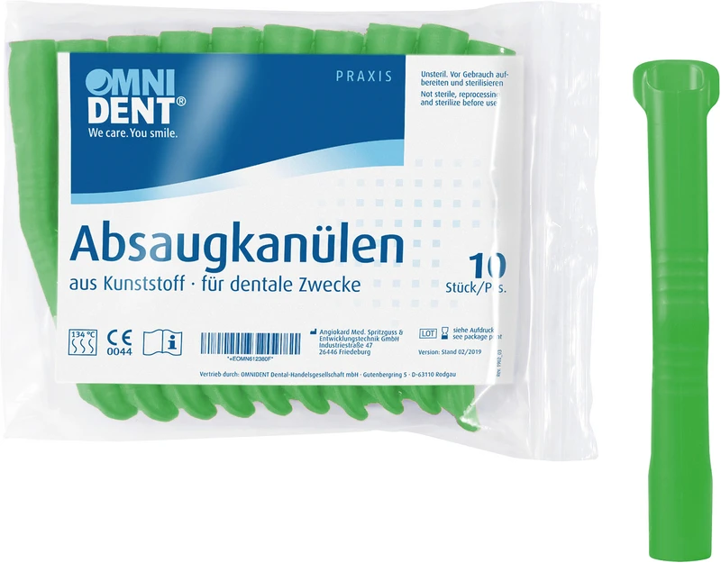 Omni Absaugkanülen  Packung  10 Stück grün