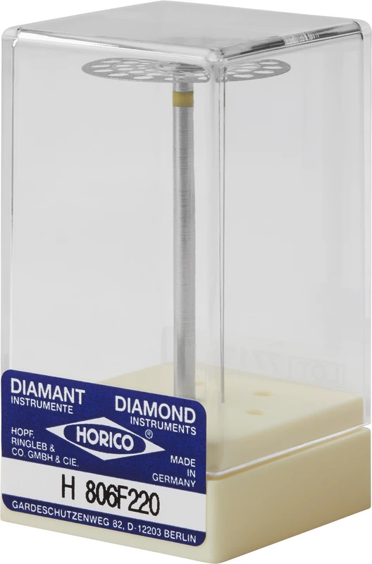 Diamantscheiben 806  Stück  doppelseitig, sehr flexibel, gelb extra fein, HP, Figur 806 F, 0,15 mm, ISO 220