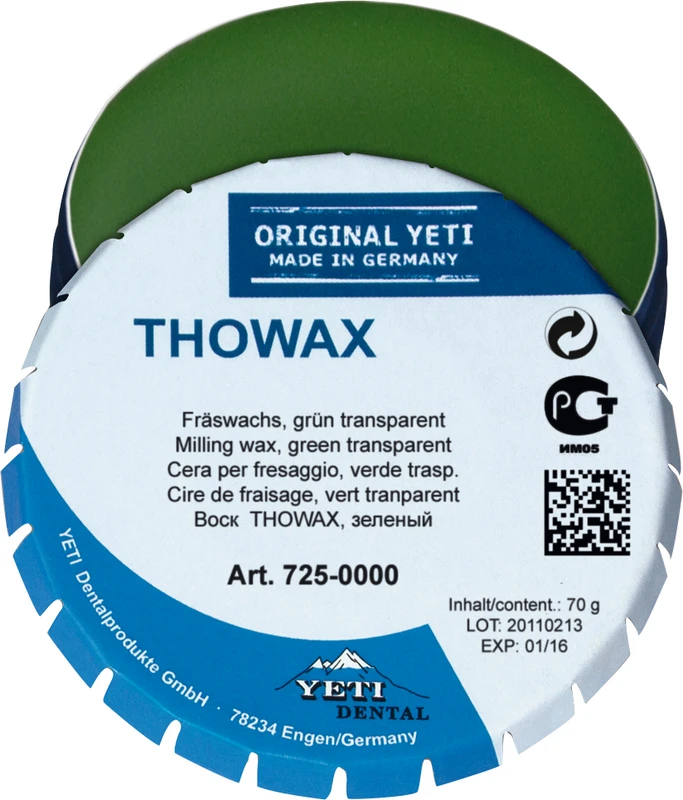 THOWAX Fräswachs  Dose  70 g grün\transparent