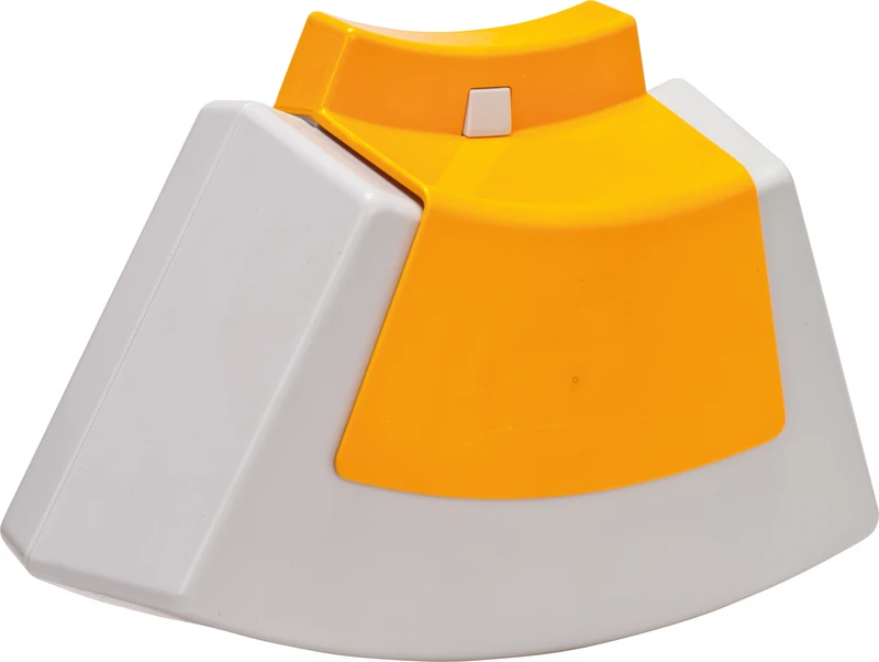 Bobby  Stück  hellgrau, Clip gelb